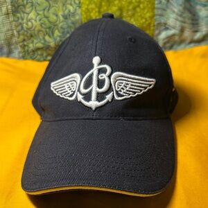 Breitling Black Cap with White Logo